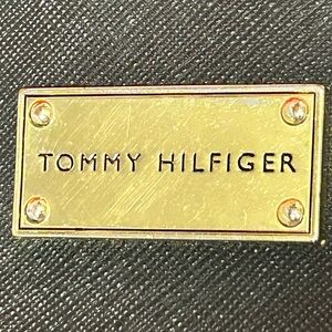 Tommy Hilfiger Satchel with Gold and Black Plaque